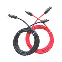 Cabo De Extensão Solar Vermelho E Preto Com Dupla Extremidade 2-10 Metros Conector 4mm2/6mm2 Fio Cabo De Extensão Solar Vermelho E Preto Com Dupla Extremidade 2-10 Metros Conector 4mm2/6mm2 Fio
