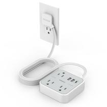 Cabo de extensão TESSAN de 15 pés com 3 tomadas e 3 portas USB Cabo de extensão TESSAN de 15 pés com 3 tomadas e 3 portas USB