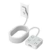 Cabo de extensão TESSAN de 25 pés com 8 saídas e 3 portas USB, protetor contra sobretensão Cabo de extensão TESSAN de 25 pés com 8 saídas e 3 portas USB, protetor contra sobretensão