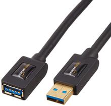 Cabo de extensão USB-A 3.0 Amazon Basics 3m macho para fêmea