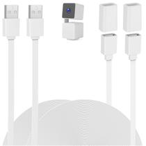 Cabo de extensão USB UYODM de 10 pés/3 m, pacote com 2 unidades para Wyze Cams White