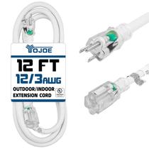 Cabo de extensão YOJOE 12 pés 12 calibre 15A 125V interno e externo
