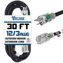 Cabo de extensão YOJOE Indoor Outdoor 30 pés 12 Calibre 15A 125V