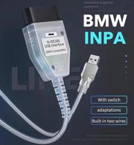 Cabo De Ferramenta De Diagnóstico OBD2 BMW Com Interruptor INPA K+CAN K+DCAN Interface USB Cabo De Ferramenta De Diagnóstico OBD2 BMW Com Interruptor INPA K+CAN K+DCAN Interface USB