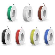 Cabo de fio elétrico Haerkn 30 AWG Silicone 20m 7 cores