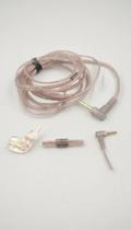 Cabo de Fone 2 Pinos 0.75mm P2 L Dourado 1.2m Cabo de Fone 2 Pinos 0.75mm P2 L Dourado 1.2m