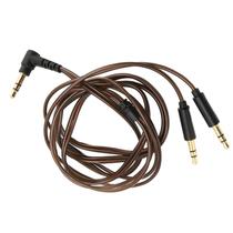 Cabo de fone de ouvido ASHATA de 3,5 mm para cabo macho com conector duplo de 3,5 mm Cabo de fone de ouvido ASHATA de 3,5 mm para cabo macho com conector duplo de 3,5 mm