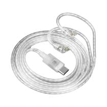 Cabo De Fone De Ouvido KZ Prateado 2PIN Tipo-C Acessórios HIFI Compatível Com Samsung QKZ