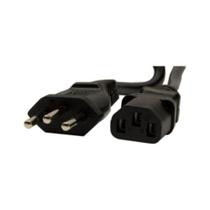 Cabo de Força 5 metros - Tripolar - Novo Padrão Brasileiro - 0,75mm / 10A - para Fonte até 800W Cabo de Força 5 metros - Tripolar - Novo Padrão Brasileiro - 0,75mm / 10A - para Fonte até 800W