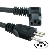 Cabo de Força 90 Graus Novo Padrão 10A (Pino Fino) 10 m