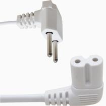 Cabo De Forca Ac Tipo 8 90 Grau 2mt Branco Cabo De Forca Ac Tipo 8 90 Grau 2mt Branco