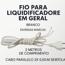 Cabo de Força c/2 Metros para Liquidificadores Philco Mondial Mallory Cadence Oster e Britania Cabo de Força c/2 Metros para Liquidificadores Philco Mondial Mallory Cadence Oster e Britania