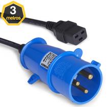 Cabo de Força C19 para Plug Steck 2P+T 16A 3x2,50mm 3 Metros