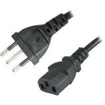 Cabo De Força Computador 10A 1,8Mt Tripolar Preto Force Line Cabo De Força Computador 10A 1,8Mt Tripolar Preto Force Line