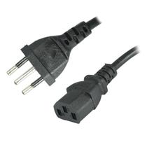 Cabo De Força Energia Tripolar 3 Pinos P/ Fonte Monitor Pc Notebook Atx 10A 1.2M
