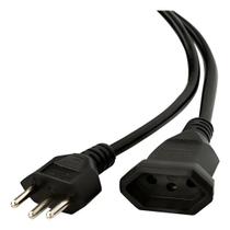Cabo de Força Extensor 1,8 Metros 10 Amperes 250V Tripolar Padrão Brasileiro