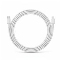 Cabo De Força MD9 100W USB-C Macho Para USB-C Macho 1,5 Metros Branco