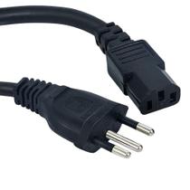 Cabo De Força Padrão Novo 1,20 Preto Inmetro Cabo De Força Padrão Novo 1,20 Preto Inmetro