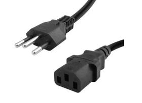 Cabo de Força para PC, Monitor, Fonte e TV 3x0,75mm 1,5mts