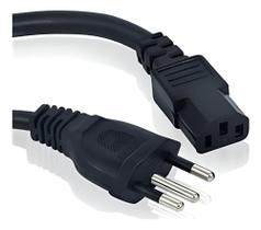 Cabo De Força Pc Ac Tripolar 3x1,50mm Plug 10a 3,00 Metros P - Mxt