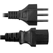 Cabo De Força Pp Circular P/ Computador 0,75mm C/ 1,80mt