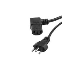 Cabo de força tripolar 10a 3x0,75mm - 90 graus - 3,00 metros green Cabo de força tripolar 10a 3x0,75mm - 90 graus - 3,00 metros green