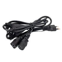 Cabo de Força Tripolar 2 Metros Y 1 Macho e 2 Fêmeas - Preto Cabo de Força Tripolar 2 Metros Y 1 Macho e 2 Fêmeas - Preto