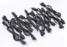 Cabo De Força Tripolar Fonte 3X0,50 Mm 250V 10A 1,2M 10un Cabo De Força Tripolar Fonte 3X0,50 Mm 250V 10A 1,2M 10un