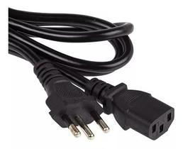 Cabo De Força Tripolar P/ Monitor E Eletrônicos E Fonte Br 110v/220v
