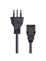 Cabo De Força Tripolar Para Fonte 3x0,50 Mm 250v - 2 Mts (10 Un) - PC / 10 Cabo De Força Tripolar Para Fonte 3x0,50 Mm 250v - 2 Mts (10 Un) - PC / 10