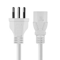 Cabo De Força Tripolar Para Fonte Branco 3x0,75 Mm 250v - 2 Mts (10 Un) - PC / 10 Cabo De Força Tripolar Para Fonte Branco 3x0,75 Mm 250v - 2 Mts (10 Un) - PC / 10