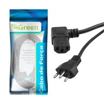 Cabo De Força Tv Plasma Ac Tripolar 3x0,75mm 10a 3m 90