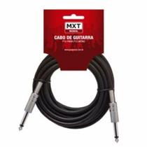Cabo de Guitarra 5 metros P10/ P10 Ponta Prateada Mono MXT Cabo de Guitarra 5 metros P10/ P10 Ponta Prateada Mono MXT