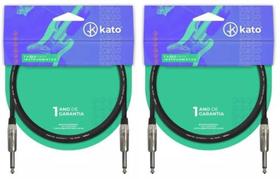 Cabo De Guitarra E Instrumentos Kato P10 / P10 - 5M - 2 Pçs