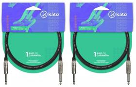 Cabo de Guitarra e Instrumentos Kato P10 / P10 - 5m - 2 pçs