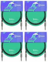 Cabo De Guitarra E Instrumentos Kato P10 / P10 - 5M - 4 Pçs