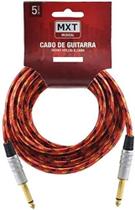 Cabo De Guitarra Mono Nylon P10 Dourado 6.5mm 5 Metros - MXT