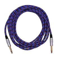 Cabo de Guitarra Mono Nylon P10+P10, 5M Dourado/Lilas