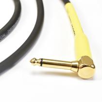 Cabo De Guitarra Shogun 0,75mm Conector Em Ouro P10/p10 90º 20ft 6,10 Metros Preto Cabo De Guitarra Shogun 0,75mm Conector Em Ouro P10/p10 90º 20ft 6,10 Metros Preto