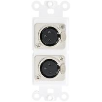 Cabo de inserção de placa de parede, venda por atacado, Decora Dual XLR Female Cabo de inserção de placa de parede, venda por atacado, Decora Dual XLR Female