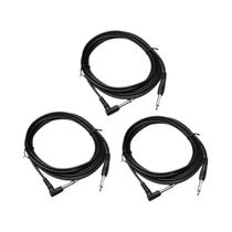 Cabo De Instrumento De 10 Pés 3M 6.35mm Com Redução De Ruído Para Guitarras Elétricas E Acústicas,