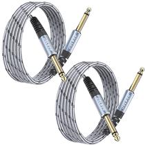 Cabo de instrumento de guitarra JOLGOO, pacote com 2 pés para guitarra elétrica