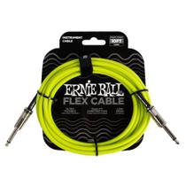 Cabo de instrumento Ernie Ball 1/4 Mono 3m Verde P06414 Cabo de instrumento Ernie Ball 1/4 Mono 3m Verde P06414