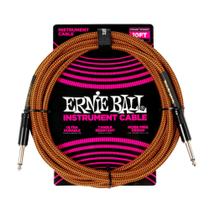 Cabo de instrumento Ernie Ball Braided Straight/Straight 3m Cabo de instrumento Ernie Ball Braided Straight/Straight 3m