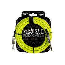 Cabo de instrumento Ernie Ball Green de 20 pés (6 m) Cabo de instrumento Ernie Ball Green de 20 pés (6 m)