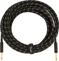Cabo de instrumento Fender Deluxe 7,6 m em linha reta preto