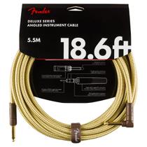Cabo de instrumento Fender Deluxe Series reto/angular 5,6 m Cabo de instrumento Fender Deluxe Series reto/angular 5,6 m