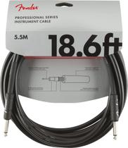 Cabo de instrumento Fender Professional Series 5,6 m para guitarra preta