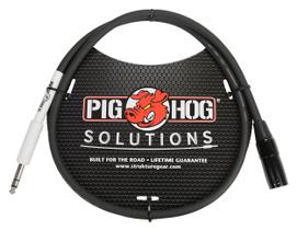 Cabo de instrumento Pig Hog PX4T3 XLR macho para 1/4 TRS 90cm