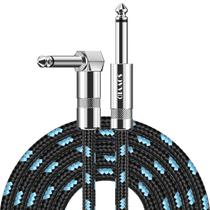 Cabo de instrumento Sovvid 20FT Professional 1/4 TS Preto Azul